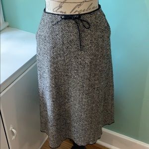 A-line, wool J Crew skirt, 8